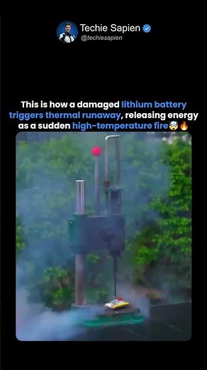 This Is How a Lithium Battery Triggers Thermal Runaway and Explodes in Seconds 🔥⚡