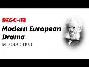 Modern European Drama | BEGC-113 Henrik Ibsen | Bertolt Brecht | Samuel Beckett | Eugene Ionesco