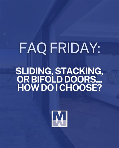 Q: Sliding, stacking, or bifold doors - how do I choose? A: Think...