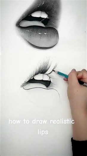 How to Draw Lips | Easy Step-by-Step Pencil Drawing Tutorial #shorts