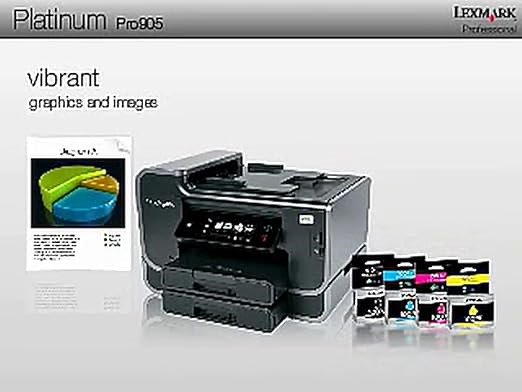 Lexmark Platinum Pro905 Business Class Wireless Multifunction Inkjet Printer with Web-Enabled Tou...