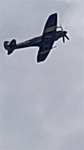 Spitfire Mk14 climb and roll duxford Dday flying day 2025