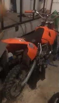 cold start on the ktm65sx with fmf silencer