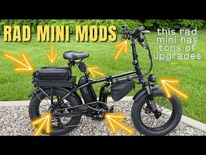 Modded RadMini including Dual Batteries, Bafang 750W Motor and Huge Light