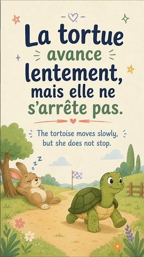 Beginners French story | The Hare and the Tortoise