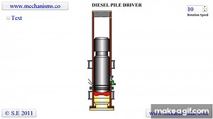 diesel pile driver on Make a GIF