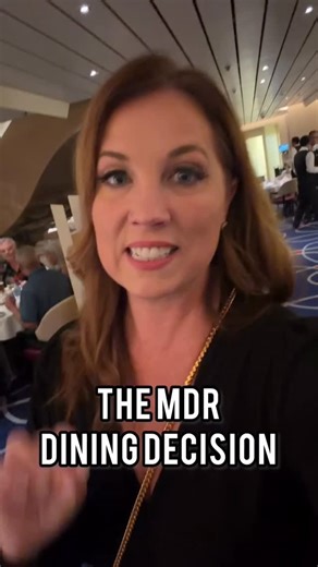 Melissa Newman on Instagram: "When taking a cruise, I almost always choose flexible dining for the Main Dining Room (MDR) unless I’m traveling with a bigger group. Which do you prefer? #cruise #cruiselife #cruisetravel #cruiseship #cruisetips"