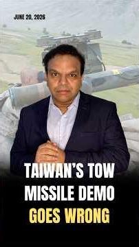 Taiwan’s TOWMissile Demo Goes Wrong #iran #iranwar #trump #taiwan #missile #missilestrike #missiles