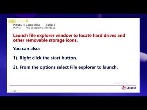 Basic 6 - Ict - Basic Computers MS Windows Interface (21/07/22)