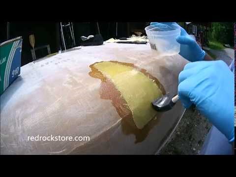 Kevlar Canoe Repair - Patching