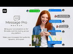 Message Text Pop Up Effect Animated - After Effects Template