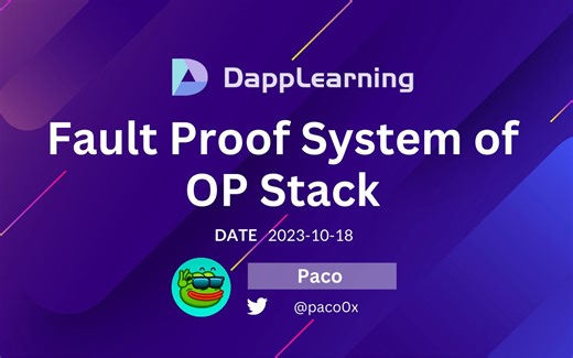 Fault Proof System of OP Stack