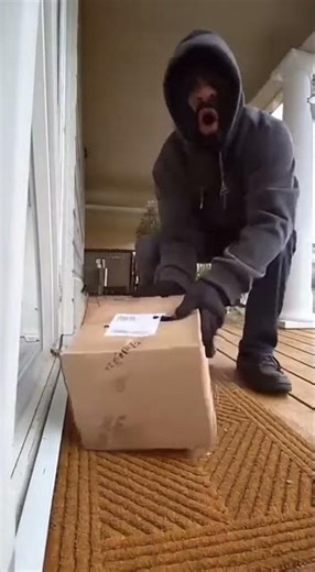 Package Thief DESTROYED by Paint Bomb 💙📦💥