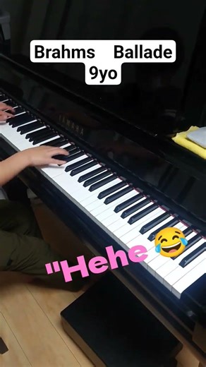 9-year-old plays Brahms Ballade | Practice Ep.4 (Kid interruption 😂) #pianokids #piano #brahms