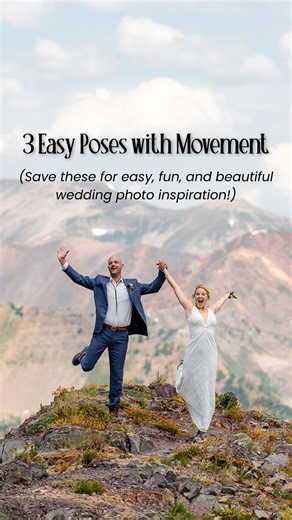 Hate stiff wedding poses? Try this instead 👀 3 simple movements that help couples relax and look like themselves on camera. 📌 Save this for later. #RethinkTheWedding #WeddingTok #WeddingTips #ColoradoWedding #ModernWedding