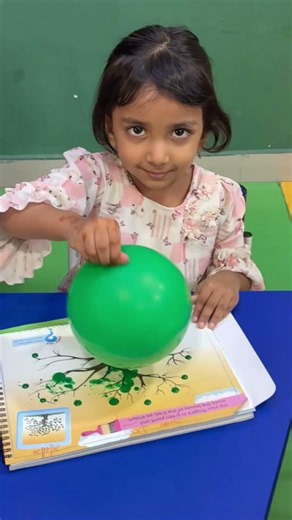 “A day full of green, giggles, and happy little hearts” 💚#bangalorepreschool #kidergarten #greenday