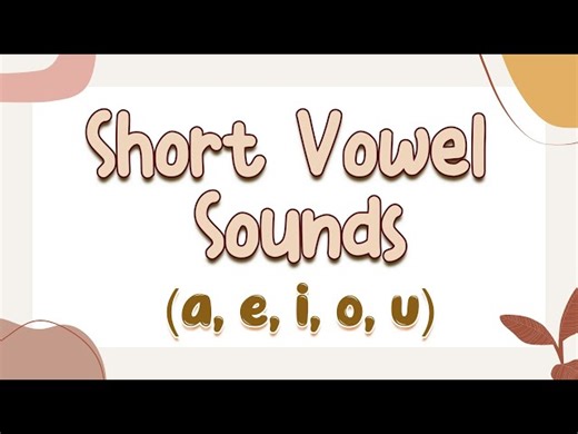 Speaking Review - Review Short Vowel Sounds