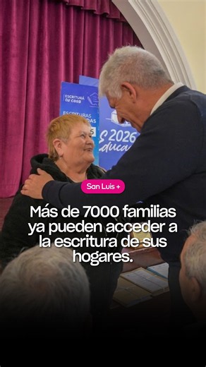 Más de 7000 familias ya pueden acceder a la escritura de sus hogares.
