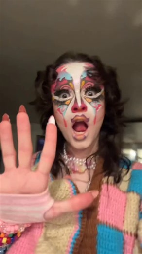 (AMP) Angela Mystic Pietsch on Instagram: "Who else wanted to learn hand tutting from the remix of this song? Face paint: @mehronmakeup Shimmer: @sushyglowcosmetics Nails: @nailvesta_official #2016 #dragqueen #dragmakeup #musically #crochet"