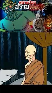 Luang Pu Lun encounters the tiger Sami again. #Cartoon #ScaryBeforeBedtime #ScaryDiary
