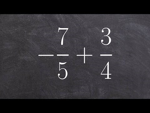 How to find the sum of two fractions with unlike denominators