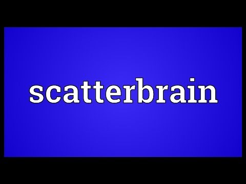 Scatterbrain Meaning