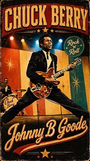 Chuck Berry - Johnny B Goode #legends #classicsongs #oldies #80smusic #rockballads #lyrics