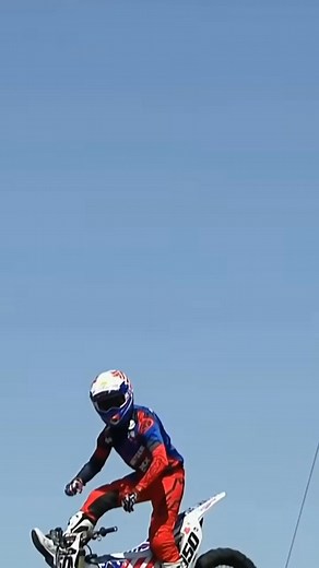 184K views · 2.4K reactions | Watch a motocross rider defy gravity with an incredible mid-air motorcycle stunt! The rider showcases skill and fearlessness with their red and blue gear as they catch major air. This is wild! #Motocross #Stunt #Motorcycle #Airborne #ExtremeSports | Motocross Qc | Facebook