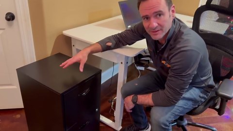 Polup File Cabinet, Freestanding Storage Organizer, Metal 2-Drawer, Letter Size, Black - Walmart.com