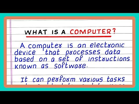 WHAT IS COMPUTER | COMPUTER DEFINITION | IN ENGLISH