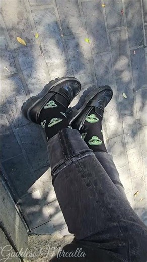 Alien Socks Meet Chunky Loafers 👽🖤