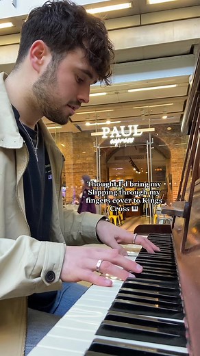 Public Piano Performance: Slipping Through My Fingers Cover by ABBA