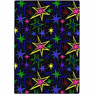 Joy Carpets Neon Lights Kapow 12' x 7' 6" Fluorescent Rectangle Area Rug
