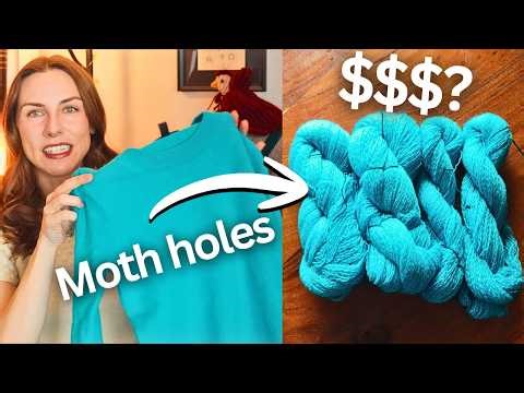 I unraveled a $5 cashmere sweater and this is what I found