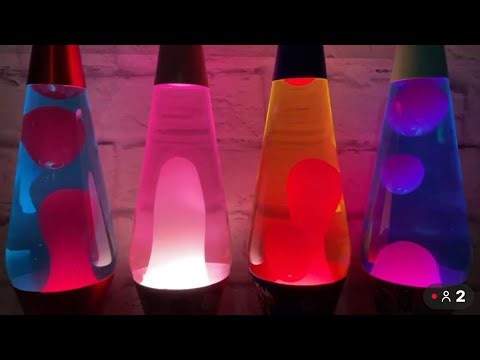 🔴 Lava Lamps TV 12 Hours of Red Pink Orange Blue Relaxation