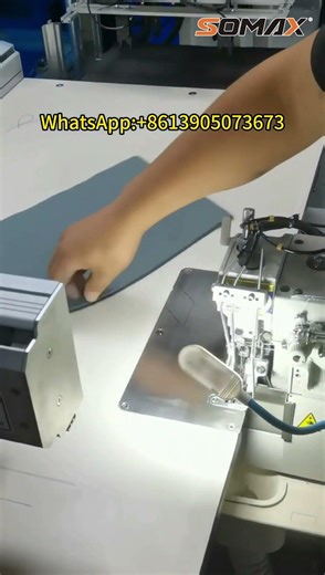 Automatic protective garment overlock template sewing machine#sewing #somax #machine #ytshorts