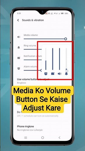 media ko volume button se kaise set karen | how to adjust media by volume button #shorts #viral