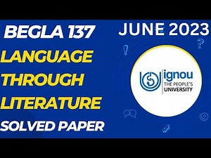 ✅ June 2023 BEGLA 137 | Paper Solution