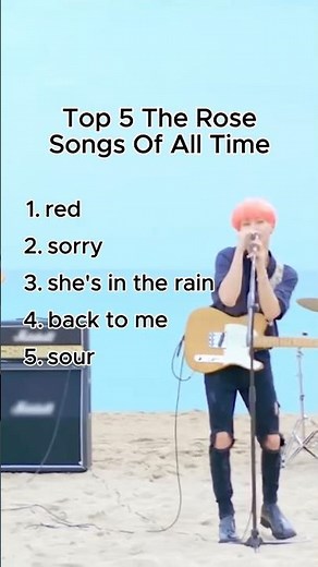 Top 5 The Rose Songs of All Time 🌹🔥 #therose #woosungtherose #woosung #top5