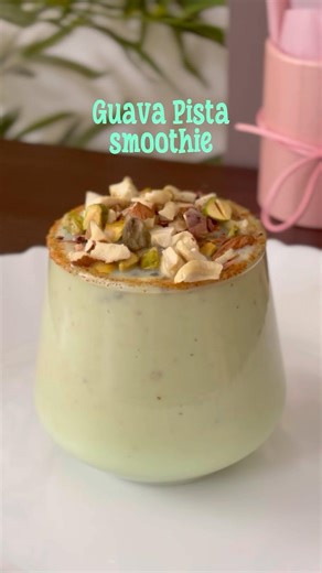 Guava Pista Smoothie 🍈🥛 Healthy & Refreshing Drink Recipe