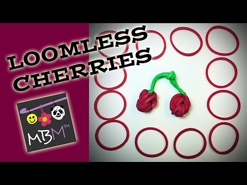 Rainbow Loom Cherry Charms - Fruit Off the Loom Cherries