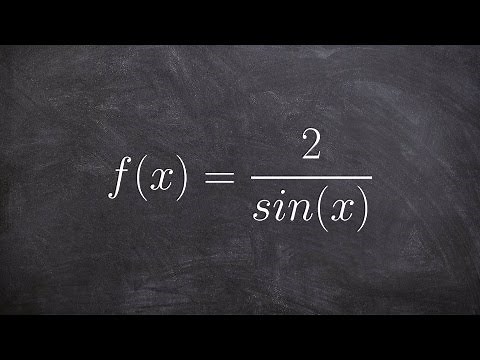 Learn to find the asymptotes with sine in the denominator