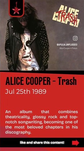ALICE COOPER - Trash (1989) #AliceCooper #Trash #HardRock #GlamMetal #AlbumReview