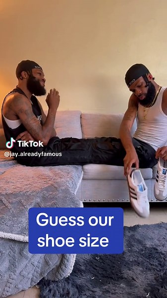 Identical Twins Share Shoe Size Challenge