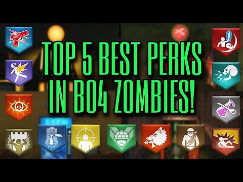 TOP 5 BEST PERKS IN BLACK OPS 4 ZOMBIES!!