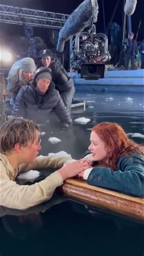 Titanic Final Goodbye Scene Behind The Scenes 🎬🌊 #shorts #TitanicBTS #BehindTheScenes