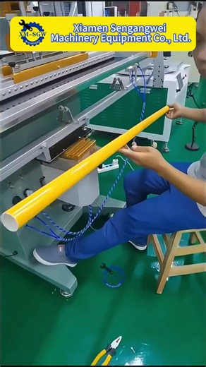 📏 Industrial Cylindrical Tube Screen Printer | 1200+ Pcs/Hour & Curved Surface Precision! 📏