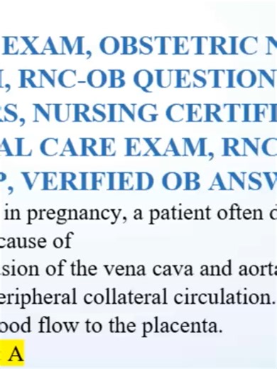 RNC-OB EXAM 2026 🔥 | Real RNC-OB Questions and Answers | Obstetric Nursing Certification Test Prep 👶🩺 Ready to pass the RNC-OB Exam 2026 on your first attempt? 🚀 This high-impact RNC-OB test prep video is packed with carefully reviewed obstetric nursing questions and answers designed to help you master maternal care, fetal monitoring, labor & delivery, postpartum assessment, and high-risk pregnancy concepts with confidence. If you are preparing for the RNC-OB certification exam, this is your