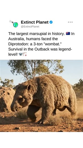The giant of Australia! 🐨 It weighed as much as a hippo! #prehistoriclife #surprisingfacts xyz