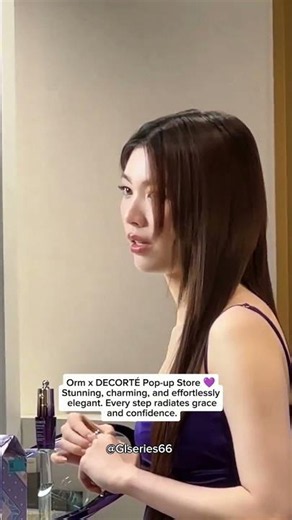 Orm Radiates Grace and Beauty at the DECORTÉ Pop-up Store 💜